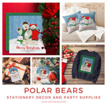 Polar Bears - Stationery Decor and Party Supplies 