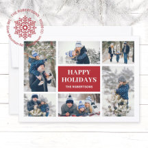♥ Holiday Christmas Family · Modern Snowflake