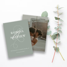 Rustic Photo Ampersand Save The Date