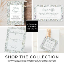 BABY SHOWER   Elegant Botanical Watercolor