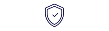 An illustration of a shield, representing the security of the Zazzle site.