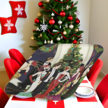 Retro vintage art deco Christmas