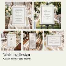 Classic Formal Ecru Ivory Wedding Suite
