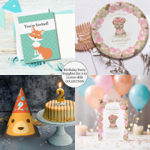 Birthday Party Supplies for 2 to 11 year olds
