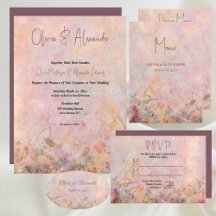 Wildflowers Watercolor Floral Wedding Collection