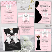 Elegant Blush Pink Fancy Girly Baby Shower Theme