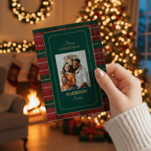 Tartan Plaid Family Christmas Holiday