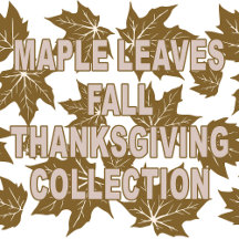 Simple Maple Leaves Fall Foliage Thanksgiving 