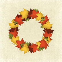 Autumn Leaves Thanksgiving Wreath