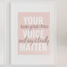 Inspiration Your Voice Matter Motivation Quote