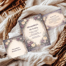 Soft Gothic Pastel Floral Birthday Celebration
