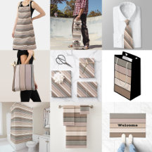 Beach Sand Earth Tone Color Stripes On Watercolor