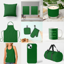 Forest Pine Green Christmas Solid Color