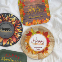 Thanksgiving Paper Plates