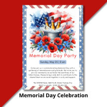 Memorial Day Celebration invitation