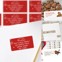 Christmas Return Address Labels