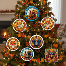 Autumn Wildlife Ornament Collection