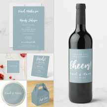 Just Love - Vintage Blue Modern Simple Minimalist