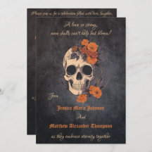 Gothic Wedding Bloom: Enchanting Floral Skulls