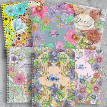 Floral Spiral Notebooks