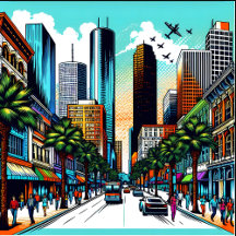 Houston, Texas Downtown