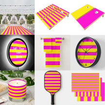 Hot Pink And Canary Yellow Stripes
