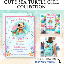 Cute Sea Turtle Girl