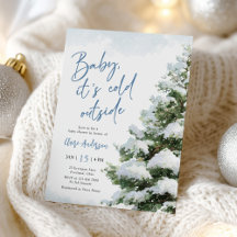Baby It's Cold Outside Baby Shower Boy
