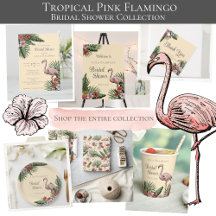 Tropical Pink Flamingo Bridal Shower