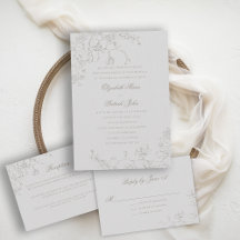 Orchids Reverie Ivory Formal Traditional Wedding