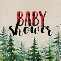 Lumberjack Baby Shower Invitation