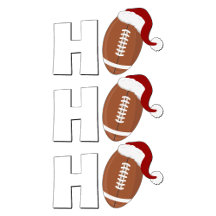 Ho Ho Ho Football | Funny Christmas Season Humor