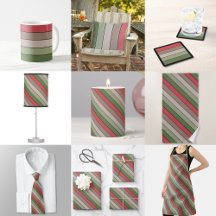 Pistachio Nut Shell Green Red Brown Stripes 