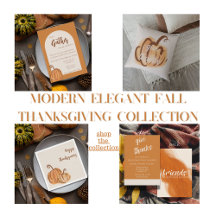 Modern Elegant Fall Thanksgiving