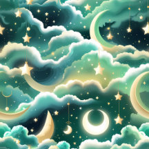 Keychain - Celestial Moon & Star Cosmic Charm