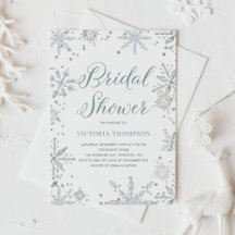 Watercolor Snowflakes with Faux Glitter Collection