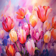 Flowers Brushstrokes
