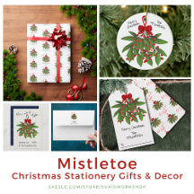 Mistletoe - Christmas Stationery, Gifts and Decor