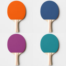 Ping Pong Paddles With Solid Color Shade Designs