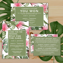 Humorous Tropical Wedding Suite