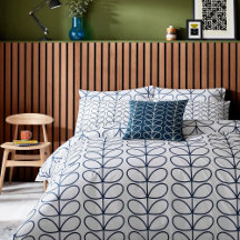 Linear Stem Whale Blue and White