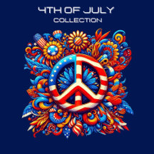 Peace Sign-4th of July-Independence Day-Groovy