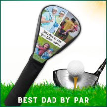 GOLF HEAD COVERS BEST DAD WITH YOUR PHOTO