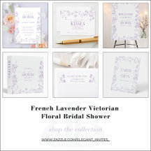 French Lavender Victorian Floral Bridal Shower