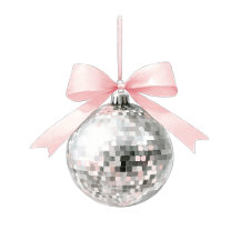 Coquette Disco Ball Pink Ribbon Collection