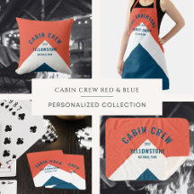 Cabin Crew Retro Red & Blue 