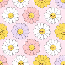 Personalized Cute Pastel Daisy Flower