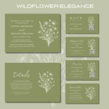 Wildflower Elegance Wedding Collection-Fern Green