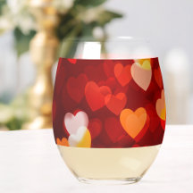 Romantic Stemless Wine Glass Gift Collection
