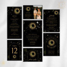 Celestial Black Star Dust Wedding